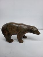 Statue Bear Wildlife Art Deco Style Art Nouveau Style Bronze Signed Sculpture