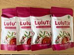 4 x LULUTOX Original Detox Tea Herbal Blend for Healthy Weight PEACH - 112 Bags