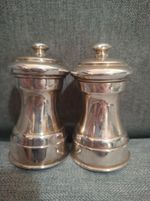 Peugeot France Silver Plated Salt And Pepper Mills Set