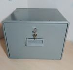 Helix Single Drawer Desktop Filing Cabinet Grey