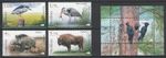 Moldova 2018 Birds & Animals 4 MNH Stamps + Block