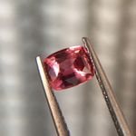 0.89 ct Natural Unheated Orangish Pink Padparadscha | Cushion | AGCL Certified