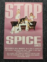 RARE ORIGINAL  38x25.5cm RECORD STORE PROMO POSTER - SPICE GIRLS - STOP (1998)