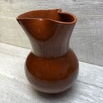 Jug GLAZED BROWN TRADITIONAL pottery JUG 9ins Tall Vintage