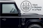 Beretta STICKERS  DECALS VINYL SHOOTING 10cm x 10cm x 4