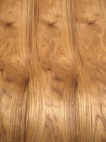Teak Veneer Natural Wood Sheets With Fleece 250X30-32Cm