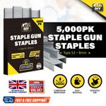5000 Staples for Staple Gun | 10mm 8mm 14mm Type 53 140 | Heavy Duty Upholstery