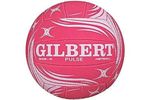 Gilbert Netball Pulse  Match Ball White / Pink,  Net Ball, Size 5 