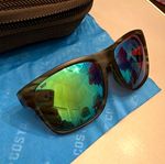 Costa Spearro XL Men’s Wrap Sunglasses Black Frame Blue Mirrored 59-17 140