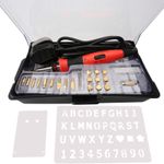 Wood Burning Marking 22 Piece Soldering Tool Set Pyrography Kit Brass Tips + Box