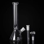 Glass Hookah Bong Water Beaker Percolator Heavy Glass Smoking Pipe Tobacco Bowl