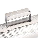 Metal Guiro Instrument Guiro Shaker 32x10cm Clear Bright Sound Open Design