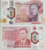 King Charles III UNC Polymer Plastic Bank England £50 Fifty Pound 2024 Note UK