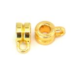 Bail Finding Beads 30pcs Charm Hanger 9mm x 4mm Gold Plated Components Jewellery