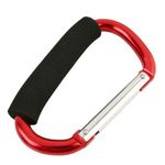 2x Strong Buggy Pram Clips Stroller Hook Bag Pushchair Carrier Holder Carabiner