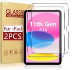 2xTempered For iPad A16 11th 10th 9th 8th 7th Air 11  Pro Glass Screen Protector