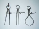 Set of 3 x Moore & Wright Spring Round Leg 4" Calipers