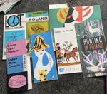 15 -1950s  60s 70s  POLAND WARSAW VINTAGE TRAVEL BROCHURES AIRLINES MAPS POZNAN