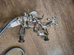 Vintage Brass Double Taps excellent condition for age