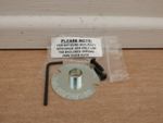TREND 16MM STEEL TEMPLATE GUIDE BUSH & SCREWS TAKEN FROM A T4E ROUTER gb/t4/160