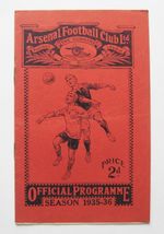 ARSENAL v BARNSLEY FA Cup 1935/1936 *VG Condition Football Programme*