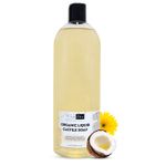 1 Litre Organic Liquid Castile Soap (1000ml) - All-Natural Unscented Liquid Soap