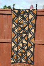 Medium Bogolan Cloth - Geometrical, Mali