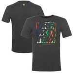 Valentino Rossi MotoGP T-Shirt Men's VR46 Grey Lifestyle Top - New