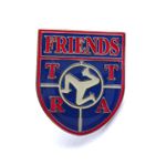 "FRIENDS OF THE TT RIDERS ASSOCIATION" BADGE - ISLE OF MAN TT RACES - FoTTRA