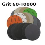 150mm Wet and Dry Sanding Discs 6inch Sandpaper Hook and Loop Pads Grit 60-10000