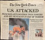 The New York Times Sept 12, 2001 Late Edition Newspaper "U.S. Attacked"