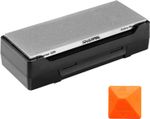 SHARPAL 162N Diamond Whetstone Knife Sharpener with Storage Base 2 Side Grit Coa