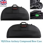 Archery 95/115cm Compound Bow Case Shoulder Lightweight Adjustable Straps UK