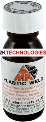 Plastruct Plastic Weld - Liquid Polystyrene Cement -57ml Bottle UK Only T48 POST
