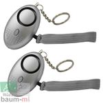 2x Panic Alarm Personal Alarm Pocket Alarm 120dB Keychain Self Protection 