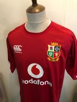 BRITISH LIONS CANTERBURY RUGBY UNION SHIRT SIZE LARGE
