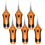 6-Pack 6.5"  Gardening Scissors Hand Pruner Pruning Shear With Straight Blades