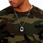 Titanium alloy AFK EDC Pendant Tools DFK Necklace Titanium Damascus
