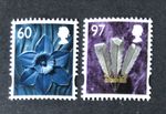 GB 2010 MNH REGIONAL DEFINITIVES WALES 60p W107 & 97p W113