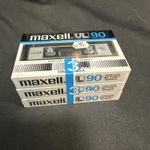 3x Maxell UL 90 Audio Cassette Tapes New Sealed Normal Bias