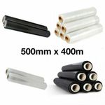STRONG  PALLET STRETCH SHRINK WRAP PARCEL PACKING CLING FILM 500MM X 400M