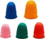 5 Rubber Thimbles for Finger Protection Tips Sewing Craft Work DIY Thumb Guard