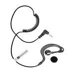 LISTEN ONLY Receive G SHAPE SOFT EARPIECE Security Radio Headset with 3.5mm Jack