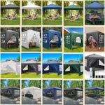 Pop Up Gazebo 2x2m /3x3m /3x6m Outdoor Marquee Canopy Garden Party Wedding Tent