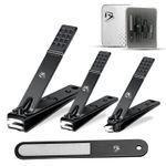 TOE NAIL CLIPPERS CUTTER SET PODIATRY PEDICURE KIT HEAVY DUTY FOR THICK NAILS