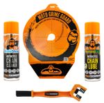 Tru-Tension | Moto Grime Guard Bundle | Chain Clean & Lube Motorcycles