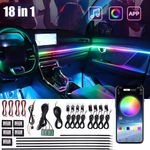 18 in 1 Full RGB  Bead Symphony Dream Car Interior Ambient Lighting APP NEW