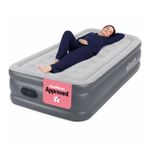 airzzZ SlumberPlus Raised Air Bed Built In Electric Pump Grey