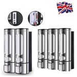 Soap Dispenser Wall Mounted Liquid Bathroom Hand Wash Shower Gel Shampoo Home