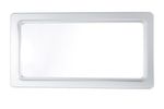 Window for garage doors external/inner frame white 640 x 336 mm/for retrofitting NEW